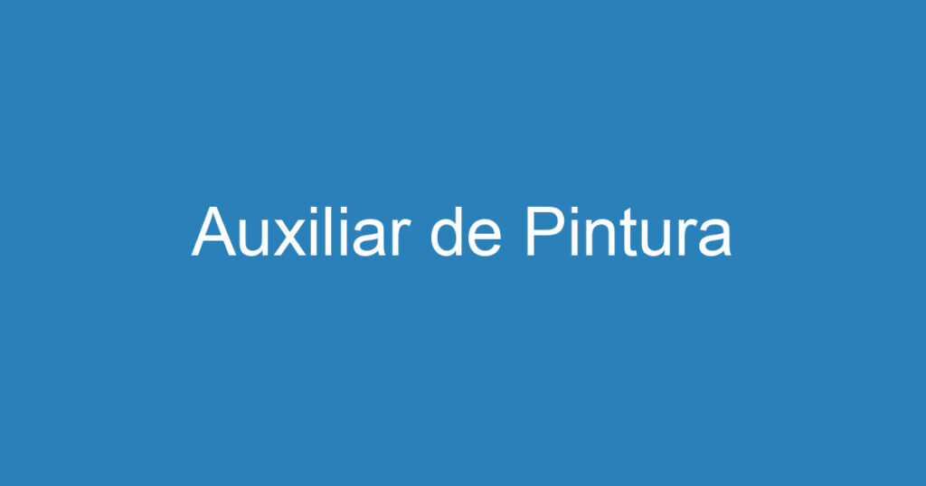 Auxiliar de Pintura 1