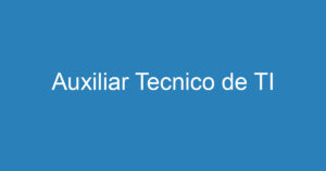 Auxiliar Tecnico de TI 1