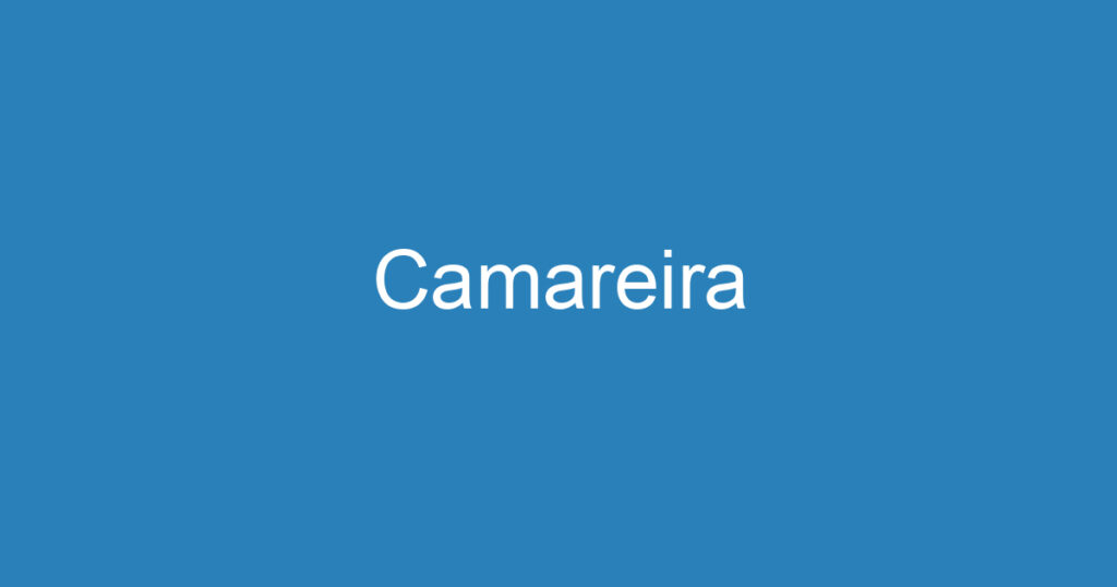 Camareira 1