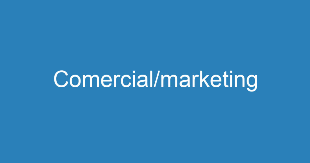 Comercial/marketing 1