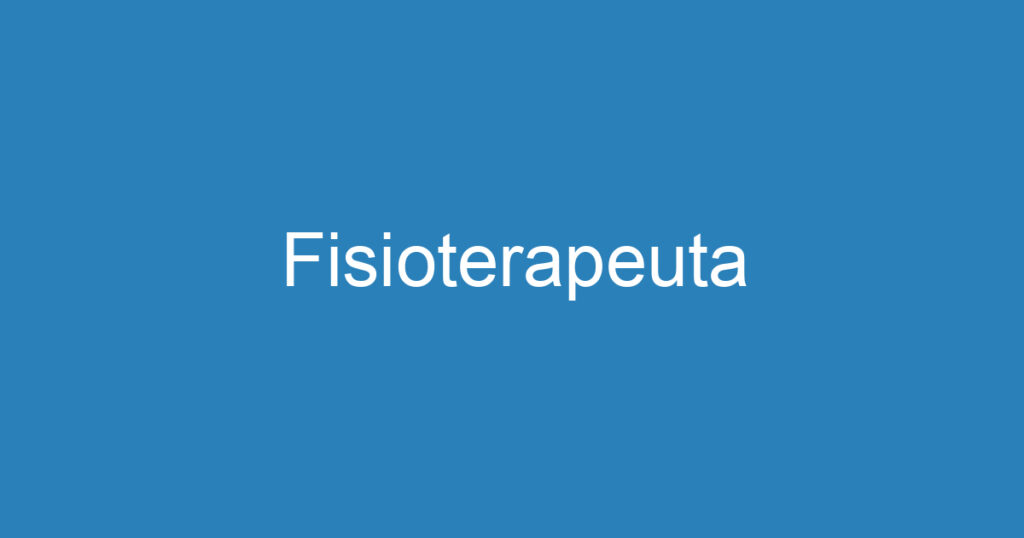 Fisioterapeuta 1