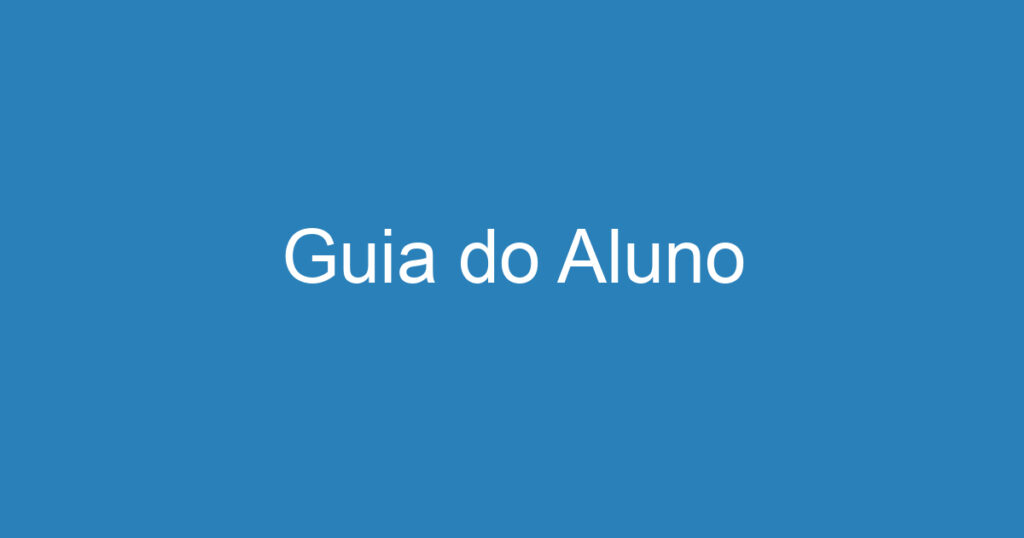 Guia do Aluno 1