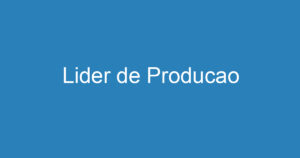 Lider de Producao 1