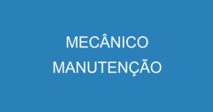 MECÂNICO MANUTENÇÃO 10