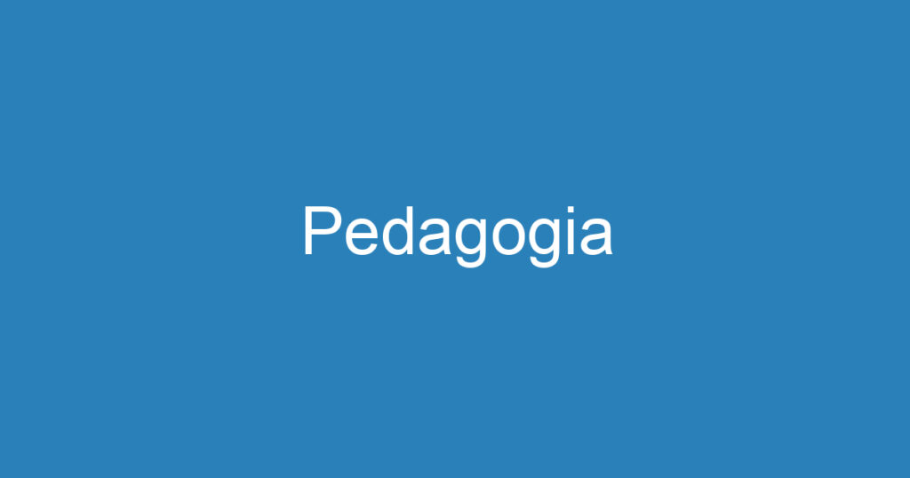 Pedagogia 1