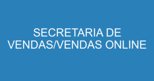 SECRETARIA DE VENDAS/VENDAS ONLINE 9