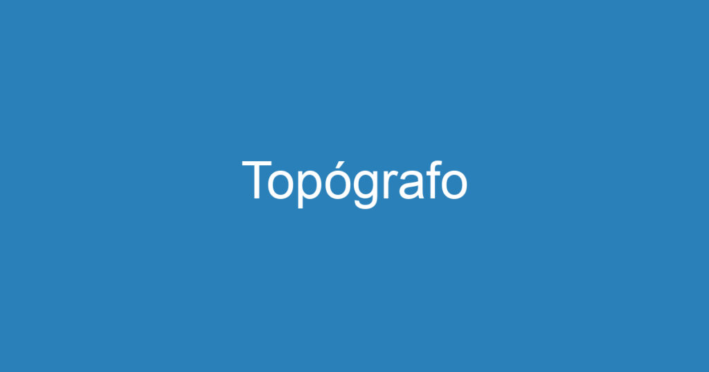 Topógrafo 1