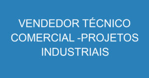 VENDEDOR TÉCNICO COMERCIAL -PROJETOS INDUSTRIAIS 11