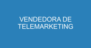 VENDEDORA DE TELEMARKETING 12