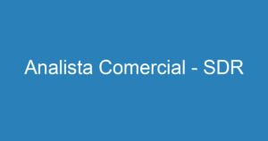 Analista Comercial - SDR 13