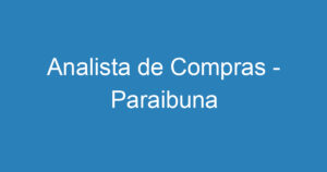 Analista de Compras - Paraibuna 11