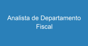 Analista de Departamento Fiscal 15