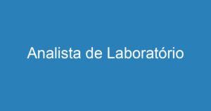 Analista de Laboratório 11