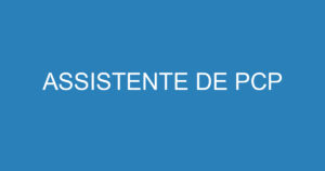 ASSISTENTE DE PCP 8