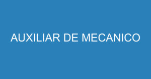 AUXILIAR DE MECANICO 11