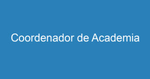 Coordenador de Academia 8