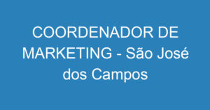 COORDENADOR DE MARKETING - São José dos Campos 7