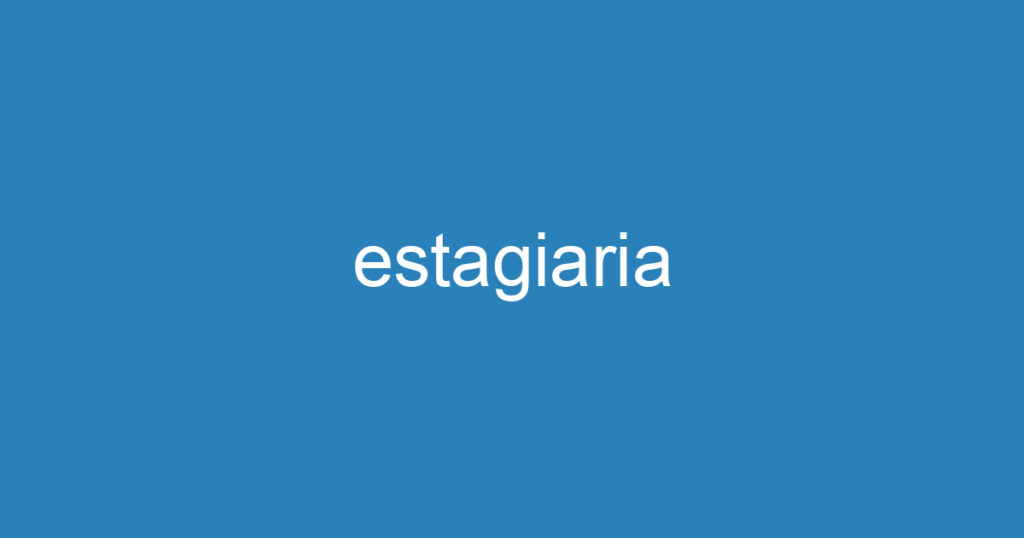 estagiaria 1