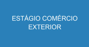 ESTÁGIO COMÉRCIO EXTERIOR 8