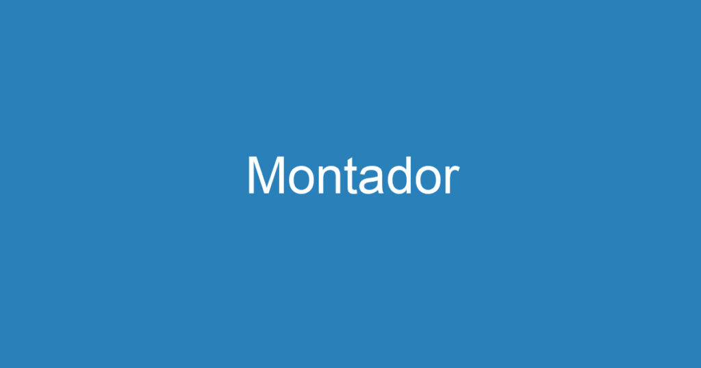 Montador 1