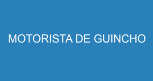 MOTORISTA DE GUINCHO 4