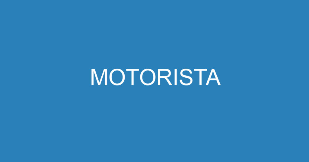 MOTORISTA 1