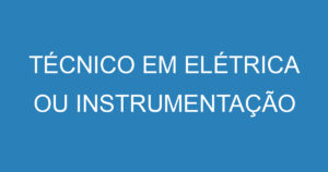 TÉCNICO EM ELÉTRICA OU INSTRUMENTAÇÃO (MOVIMENTACAO DE CARGA) 6