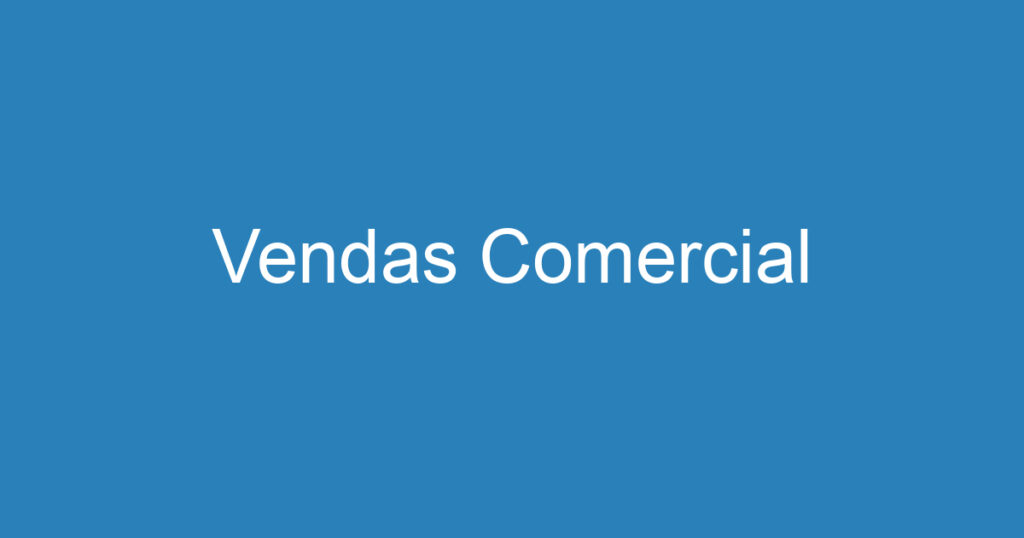 Vendas Comercial 1