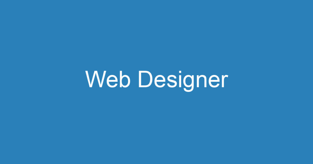 Web Designer 1