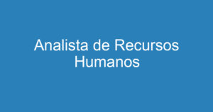 Analista de Recursos Humanos 13