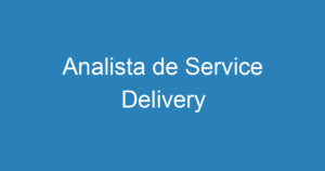 Analista de Service Delivery 14