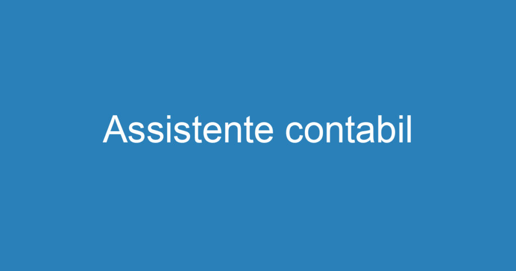 Assistente contabil 1