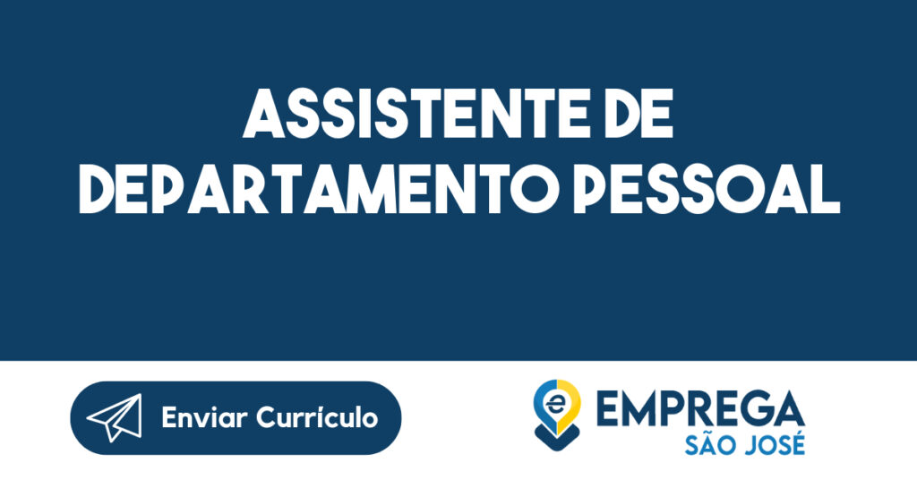 Assistente de Departamento Pessoal-São José dos Campos - SP 1