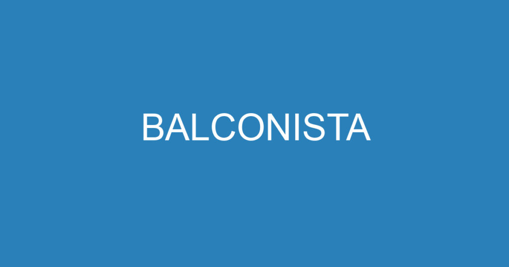 BALCONISTA 1