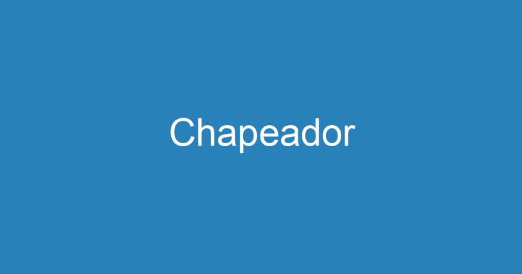 Chapeador 1