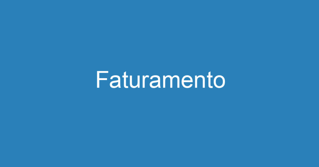 Faturamento 1