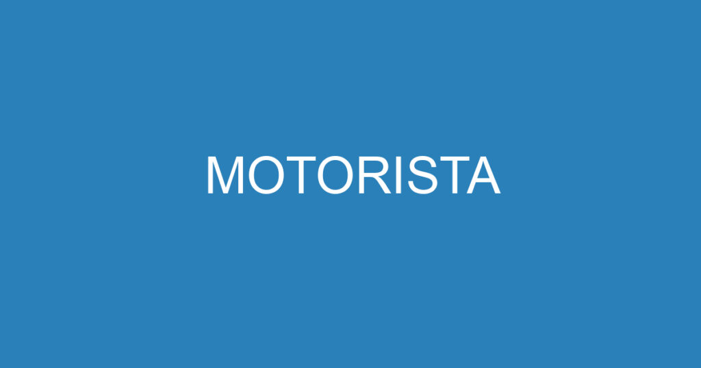 MOTORISTA 1