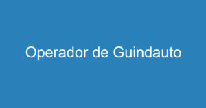 Operador de Guindauto 10