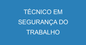 TÉCNICO EM SEGURANÇA DO TRABALHO 2