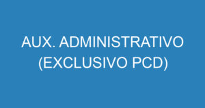 AUX. ADMINISTRATIVO (EXCLUSIVO PCD) 2