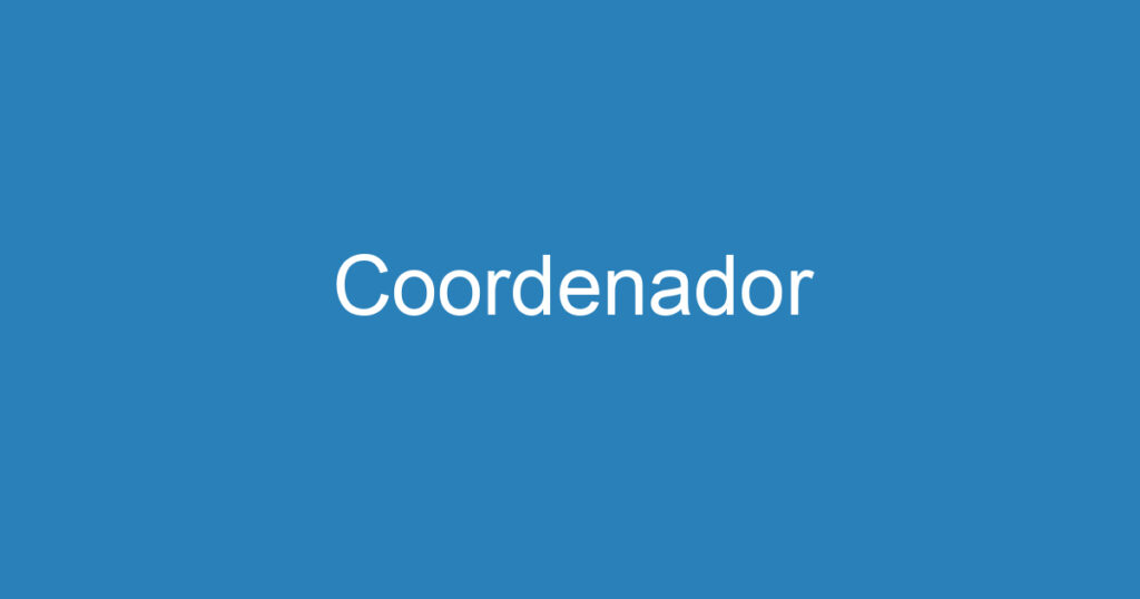 Coordenador 1