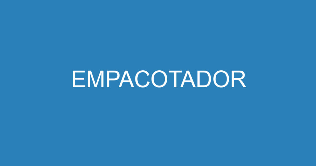 EMPACOTADOR 1