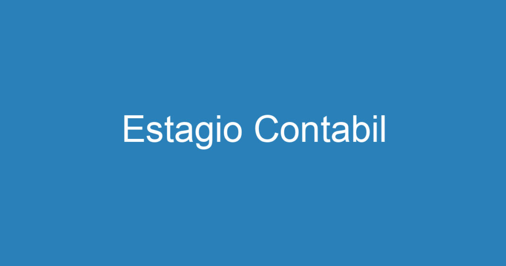 Estagio Contabil 1