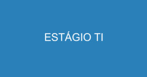 ESTÁGIO TI 13