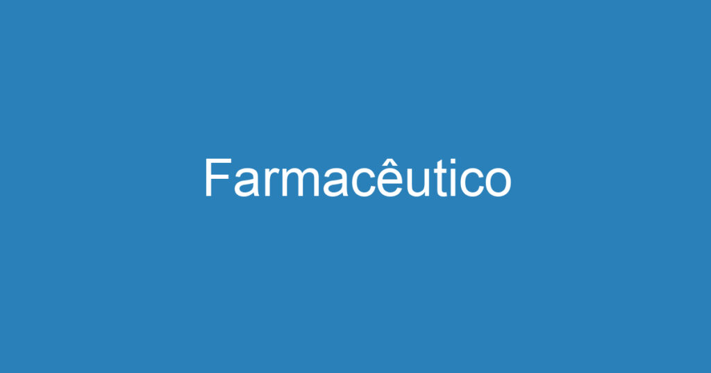 Farmacêutico 1