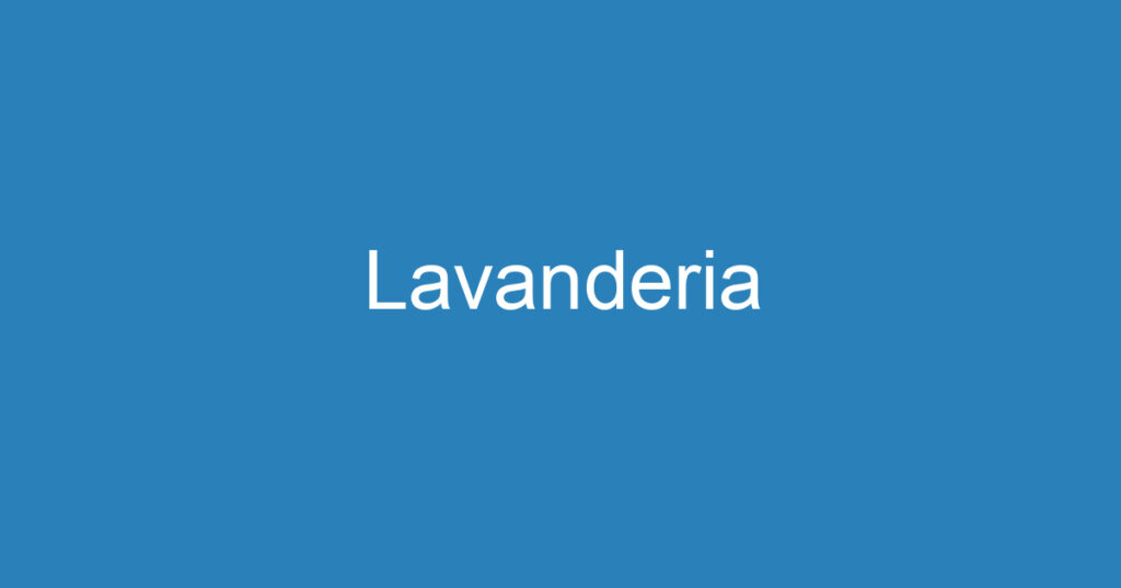 Lavanderia 1