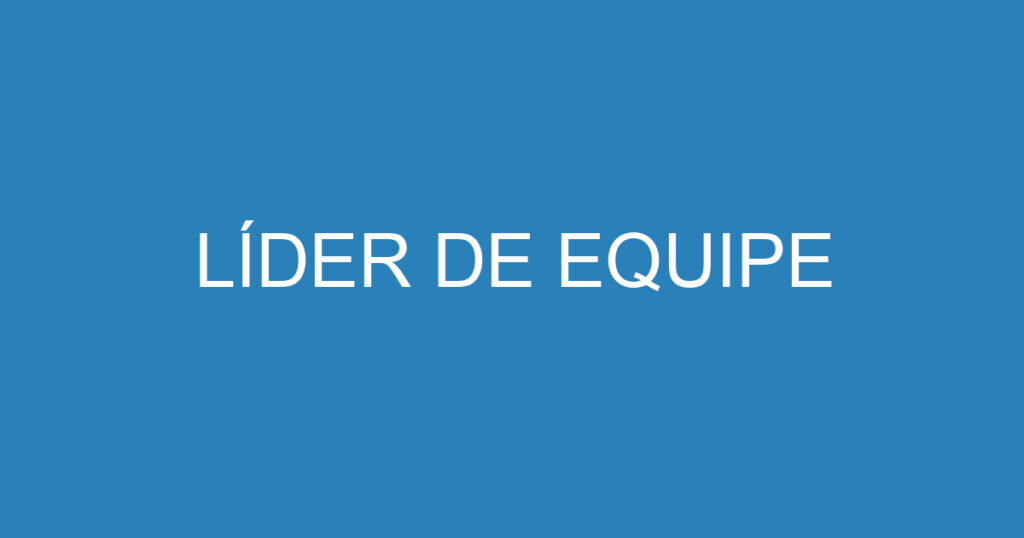 LÍDER DE EQUIPE 1