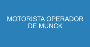 MOTORISTA OPERADOR DE MUNCK 3