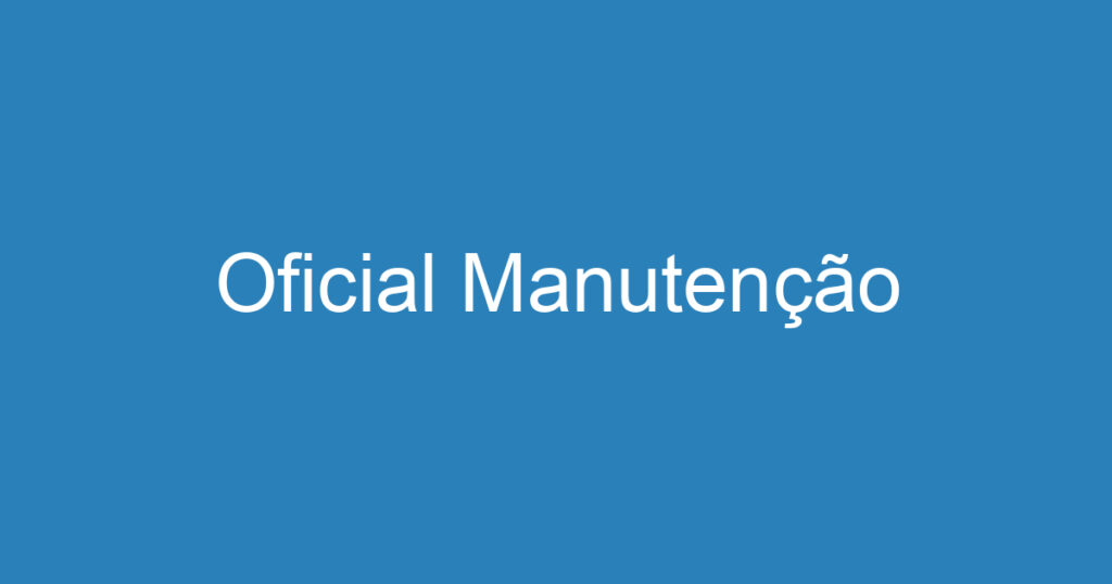 Oficial Manutenção 1