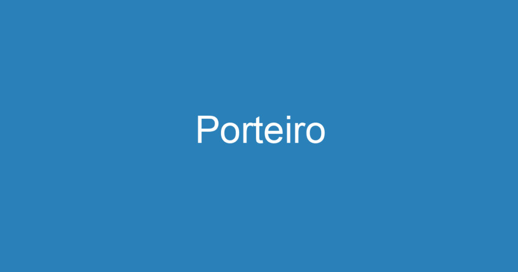 Porteiro 1